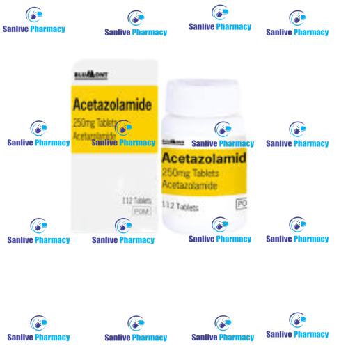 https://livehealthepharma.com/images/products/1731647822ACETAZOLAMIDE 250mg TABLET (112 TABLET) BY BLUMONT PHARMA LTD.png